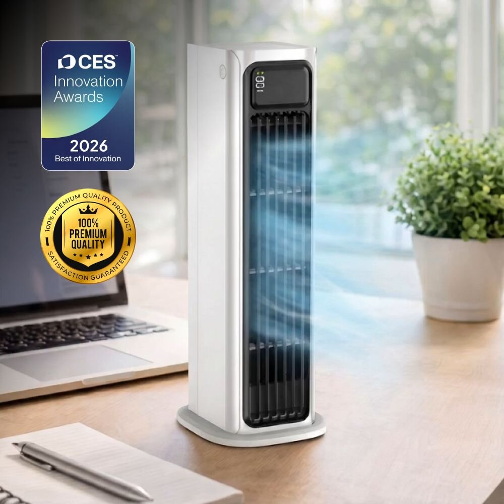 AirZuma rafraîchisseur d’air portable dans une chambre en France